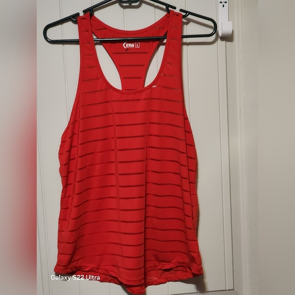 ZYIA Scarlet Striped Tank Top